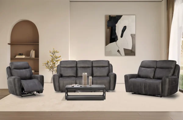 Carl Power Fabric Recliner 3+2+1