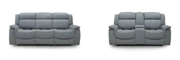 Linda Fabric Electric Recliners Grey 3+2+1