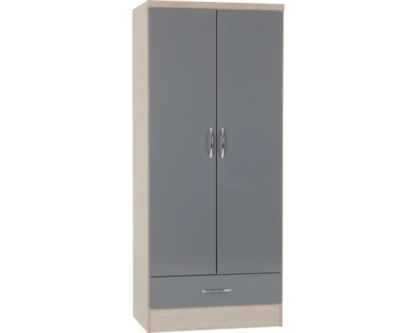 2 Door 1 Drawer Wardrobe