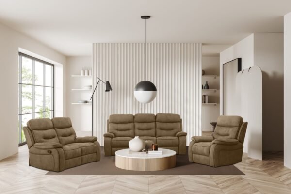 Gabie Manual Fabric Recliner 3+2+1