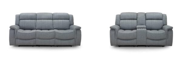 Linda Fabric Electric Recliners Grey 3+2+1