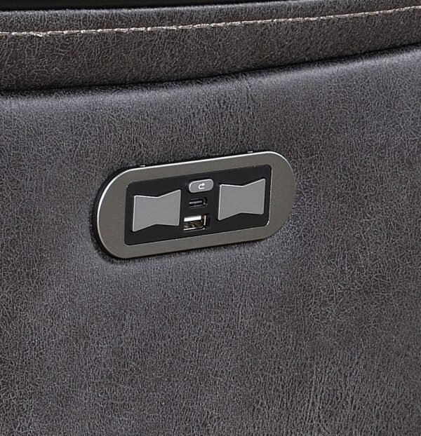 Pho Media Corner Power Fabric Recliner